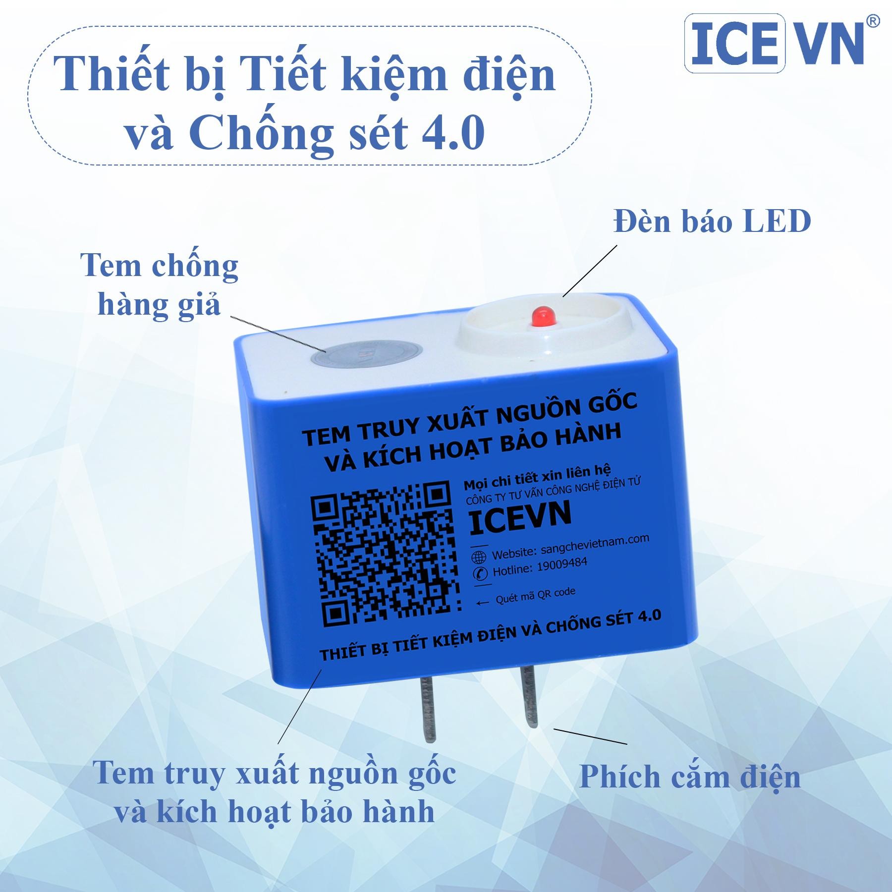 Sản Phẩm Thiết Bị Tiết Kiệm Điện Và Chống Sét ICEVN 4.0